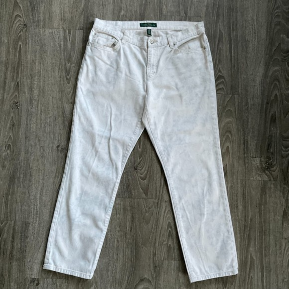 LRL Lauren Ralph Lauren‎ Jeans Modern Straight Ankle Size 12 Denim